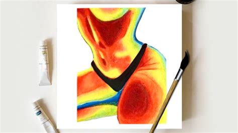 Easy Thermal Body Painting | Acrylic Paint - Art Journey 016 - YouTube