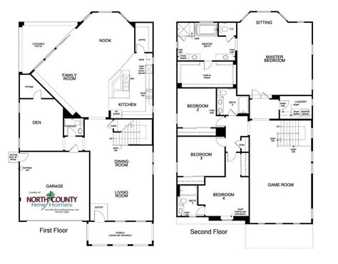 Sea Cliff II Floor Plans - North County New Homes | Rancho penasquitos, San diego houses, Floor ...