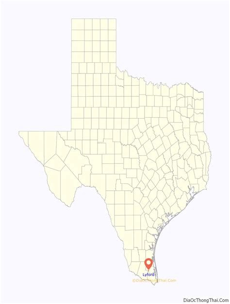 Map of Lyford city