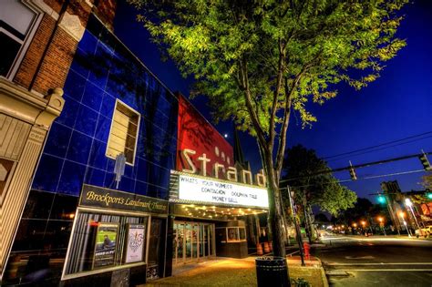 Walking Downtown Brockport at Night, 5. Historic Strand Theater in all its Art Deco Glory 2 Erie ...