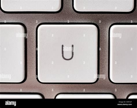 Letra U en un teclado Apple Fotografía de stock - Alamy