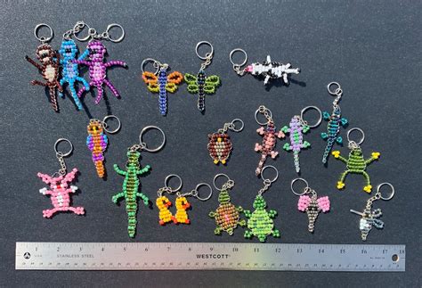 Beaded Animal Keychain Purse Backpack Charm - Etsy