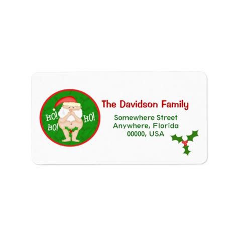 Custom Christmas Funny Return Address Labels | Zazzle