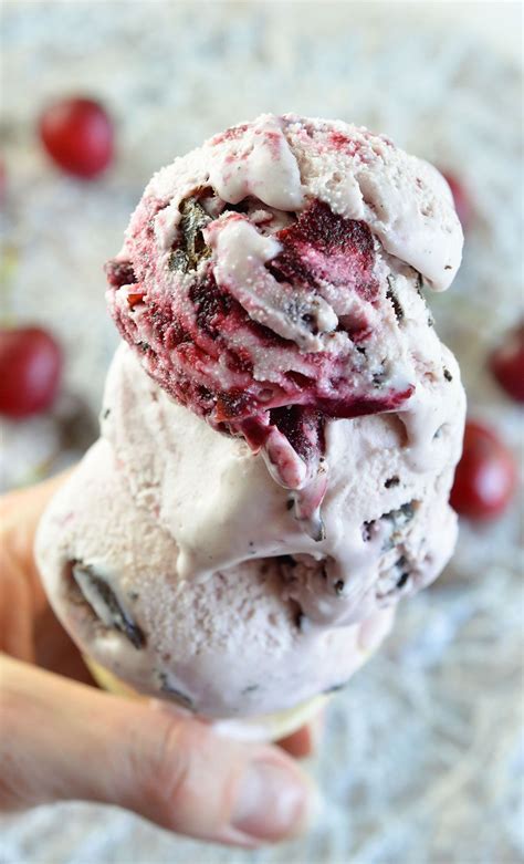 Chocolate Chunk and Cherry Ice Cream Recipe - This Homemade Cherry ...