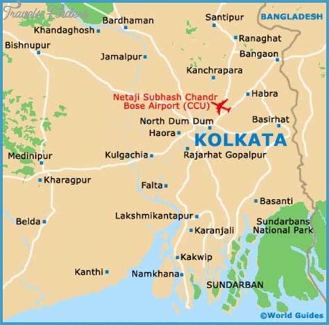 Kolkata Map Tourist Attractions - TravelsFinders.Com