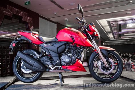 TVS Apache RTR 200 4V matte red side launched