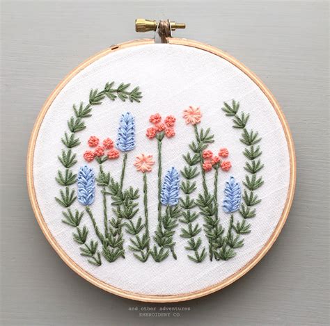 Wild Garden Floral Needlework Hoop Art – And Other Adventures Embroidery Co