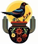 Black Bird Mexican Folk Art Free Stock Photo - Public Domain Pictures