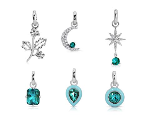 December Turquoise Birthstone Charms