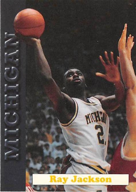 Ray Jackson basketball card (Michigan Wolverines Fab Five NCAA Final ...