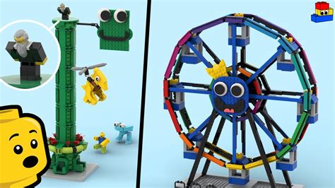 RAINBOW FRIENDS 2 LEGO: Building the Ferris Wheel and Green's Drop ...