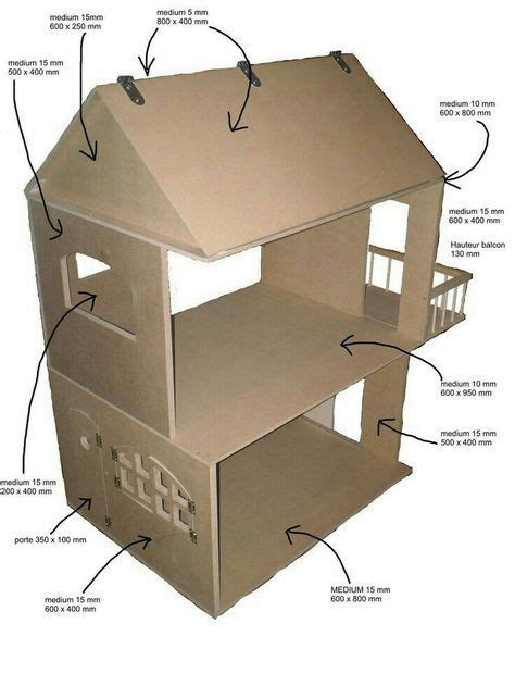 Doll house, Cardboard house, Doll house plans