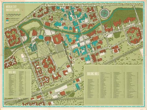 Michigan State University Campus | Curtis Wright Maps