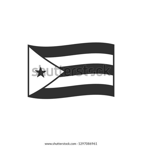 Cuba Flag Icon Black Outline Flat: เวกเตอร์สต็อก (ปลอดค่าลิขสิทธิ์) 1297086961 | Shutterstock