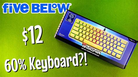 Limited Edition Bugha Gold LED 60% Gaming Keyboard | Five Below Review ...