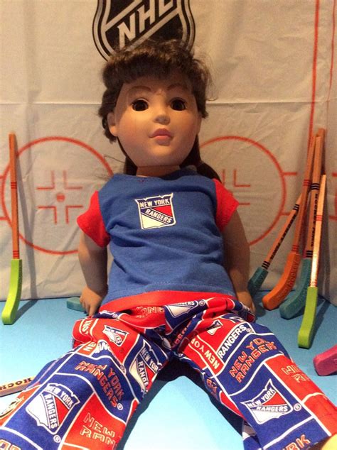 NY RANGERS 18 Inch Doll Clothes ,handmade , Fits All 18 Inch Dolls, 2 ...