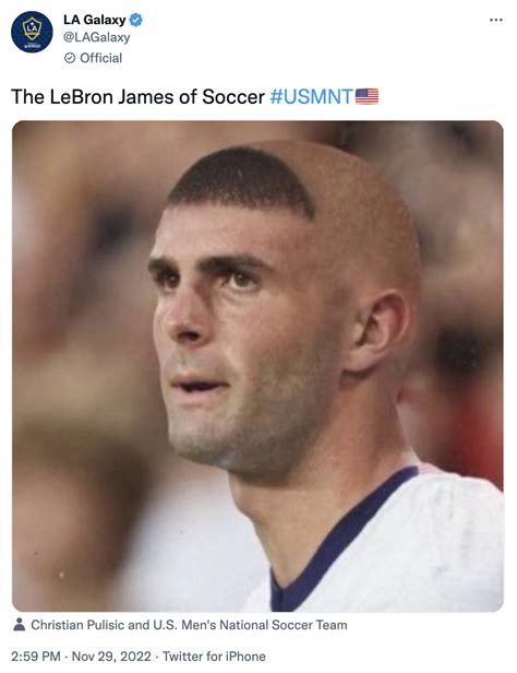 LeBron James Of Soccer Meme | LeBron James of Soccer (Christian Pulisic ...