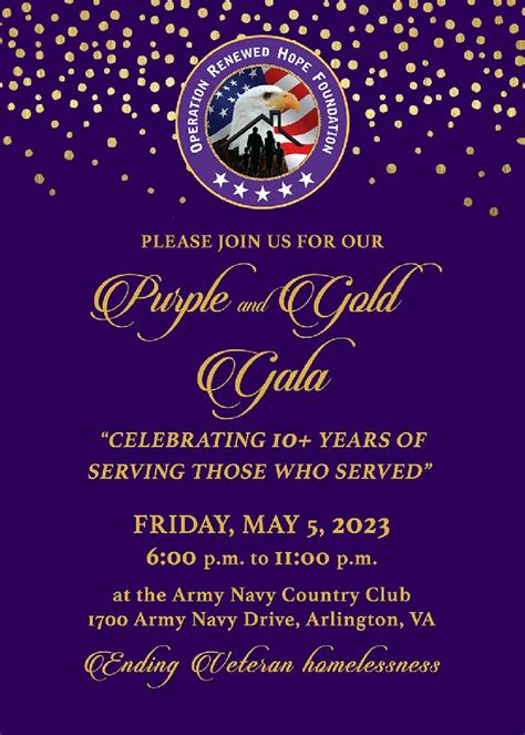 ORHF Purple & Gold Gala | Operation Renewed Hope Foundation