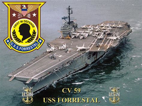 CV-59 USS Forrestal Digital Art by Mil Merchant