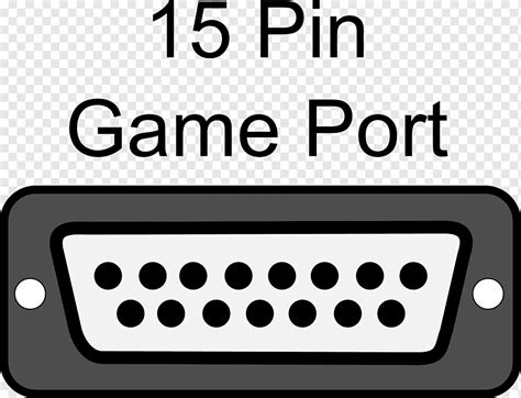 Game port Serial port Computer port D-subminiature, ports, electronics, text, rectangle png ...