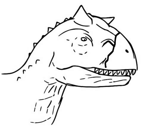 Coloring page Jurassic World - Camp Cretaceous : Toro, Carnotaurus 12