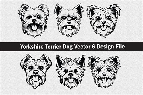 Yorkshire Terrier Dog SVG Vector Graphic by Jennadesignsstore · Creative Fabrica