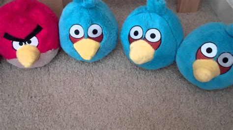 My angry birds plush collection - YouTube