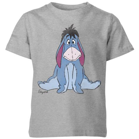 Disney Winnie The Pooh Eeyore Classic Kids' T-Shirt - Grey Clothing - Zavvi UK