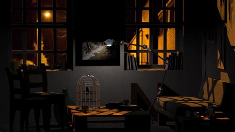 ArtStation - Interior Night Scene