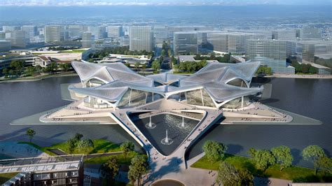 Conoce el Centro de Arte Cívico Zhuhai Jinwan de Zaha Hadid Architects