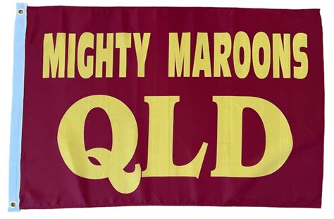 Queensland Mighty Maroons QLD Flag 90 x 60cm - Custom Flag Australia