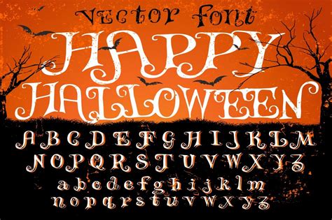 Happy Halloween - vector font By Vintage Font Lab | TheHungryJPEG