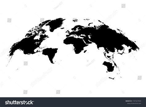 Vector World Map Illustration Australia Asia Stock Vector (Royalty Free ...