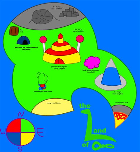 The Map Of The Land Of Ooo Update by theMatowig1 on DeviantArt