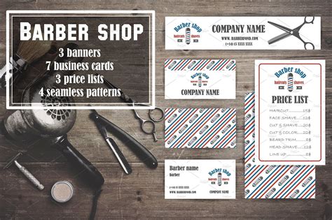 Barber Shop Business Card set #download#file#included#pattern | Barber ...