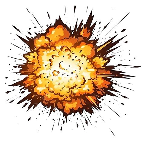 Explosion Illustration Effect Comic Book Explosion Bombs And Blast, Boom, Burst, Explosion PNG ...