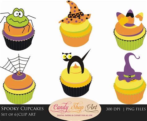 Halloween Clipart Halloween Clip Art Spooky Cupcakes