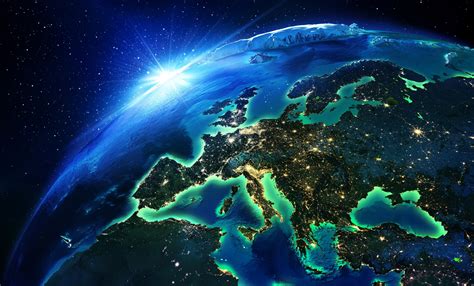 Europe's Radiance: Earth from Space in 4K Ultra HD