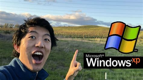 cary visits the windows xp hill irl (side-by-side comparison at 3:38 ...