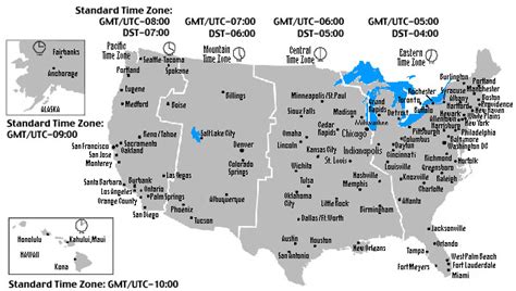 eastern time zone daylight savings gmt