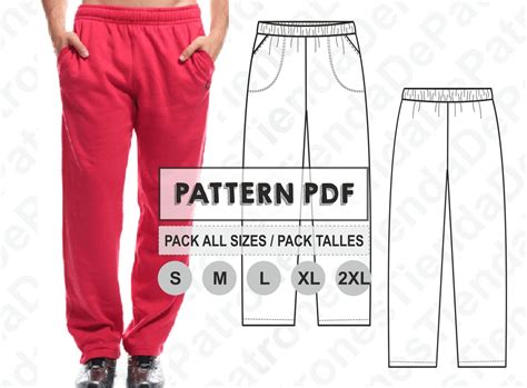 PATTERN Jogging Pants for Men Sewing Pattern Digital | Etsy