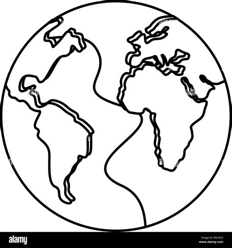 world earth map on white background vector illustration Stock Vector Image & Art - Alamy