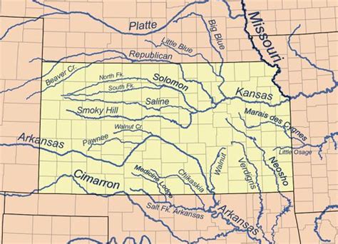 Map Of Kansas State Fishing Lakes - My Maps