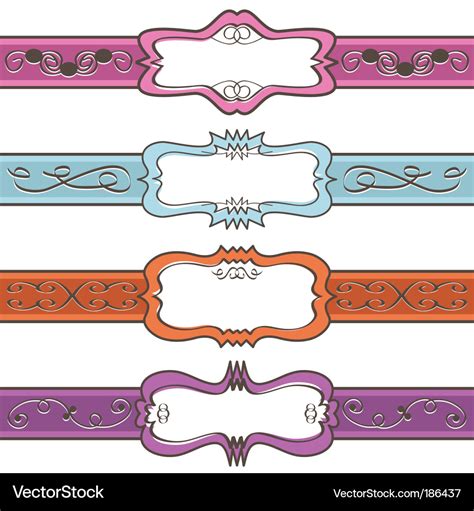 Blank labels Royalty Free Vector Image - VectorStock