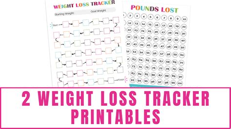 Calendars & Planners Fitness Tracker Instant download Printable PDF Weight Loss Tracker and ...