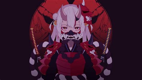 Oni Samurai Anime Girl Cyberpunk Live Wallpaper Moewalls | The Best Porn Website