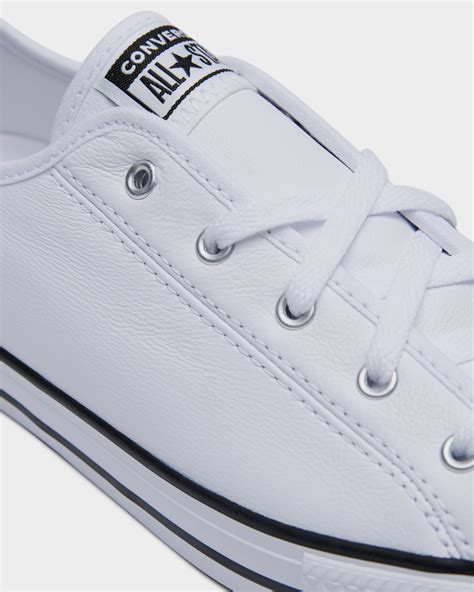 Converse Womens Dainty Leather Low Shoe - White | SurfStitch