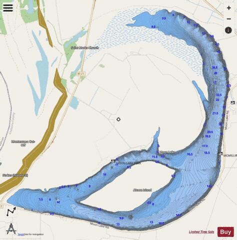 Moon Lake Fishing Map | Nautical Charts App