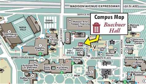 Youngstown State Campus Map | Ferry Map