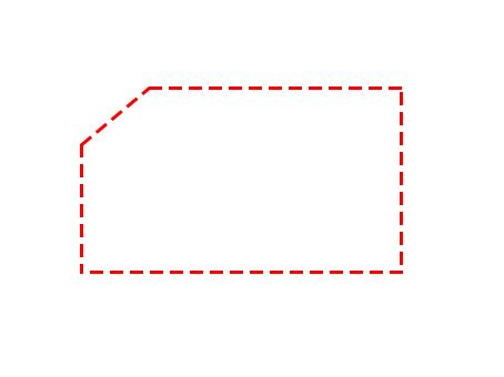 html - Dashed border around an element with the top part of left border being skewed/angled ...